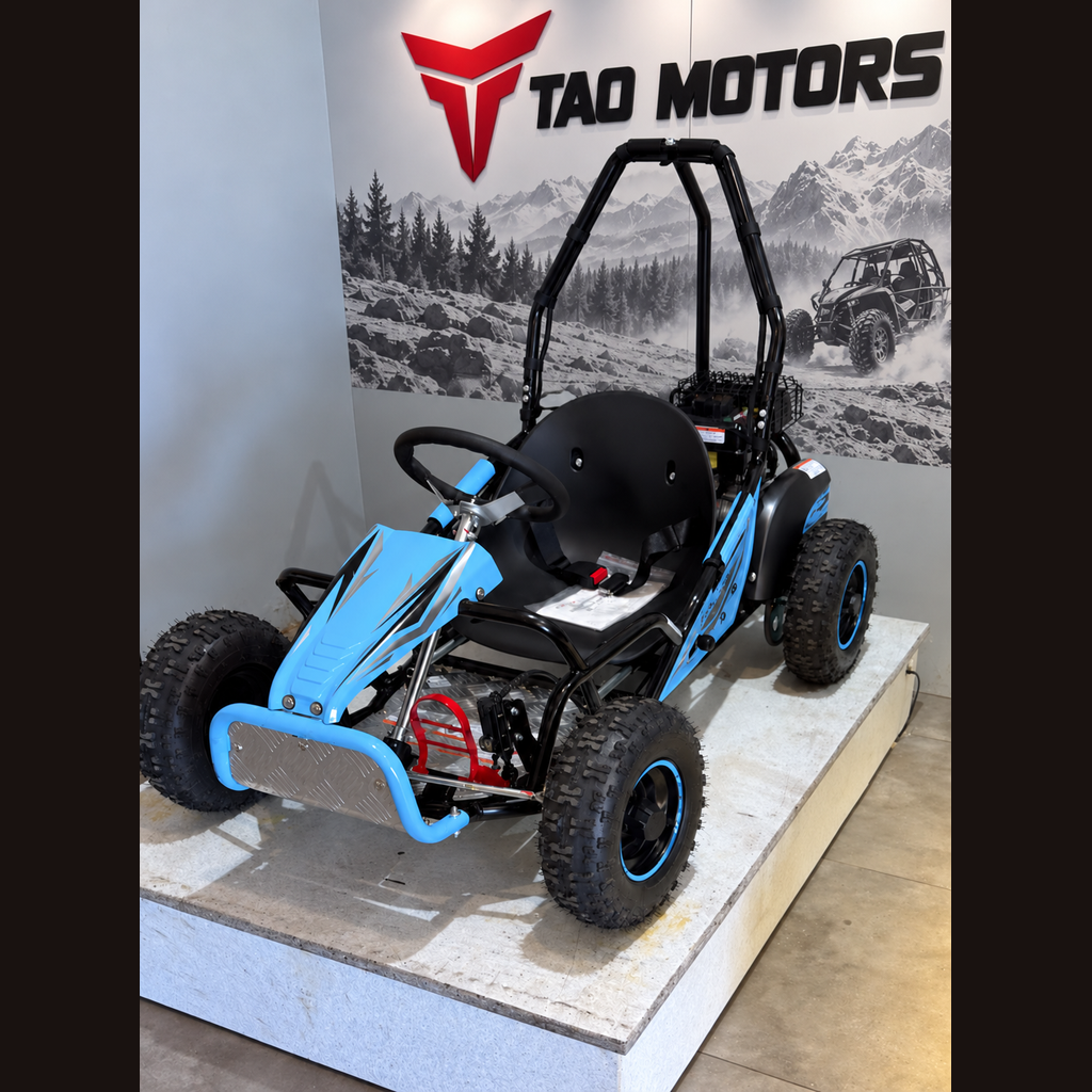 Tao Motors GK100 Kids Go Kart Blue