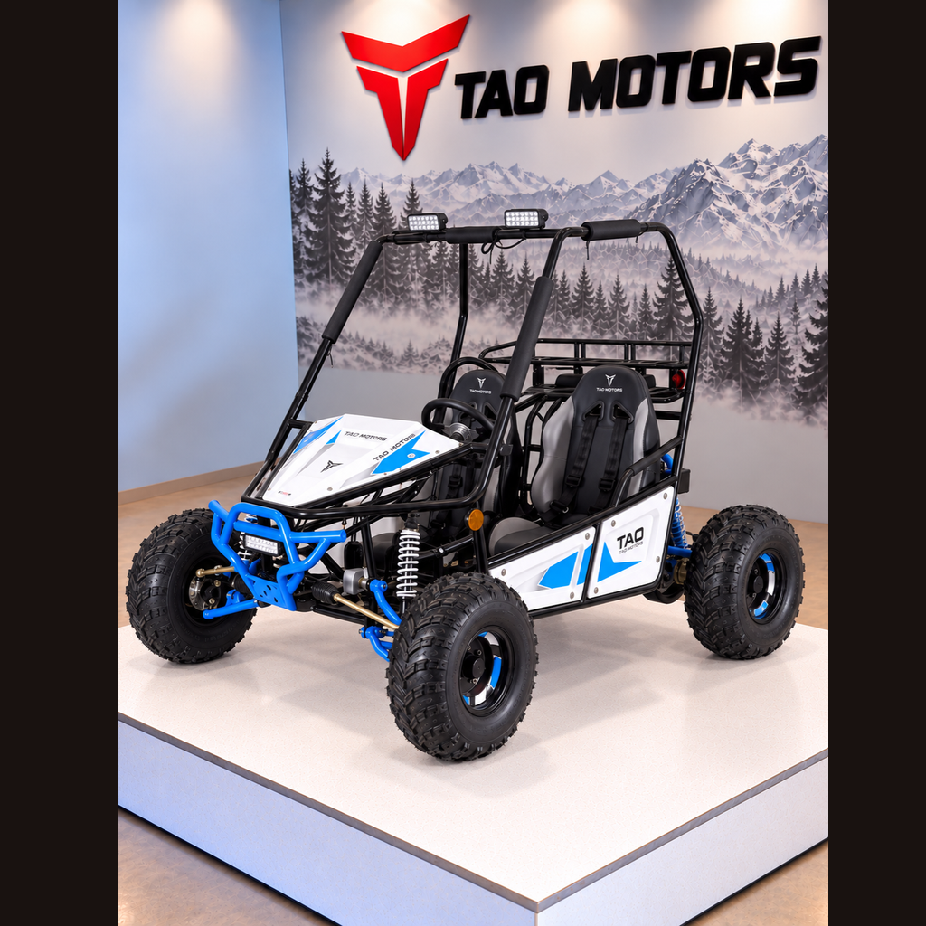 Tao Motors Triton 125 Two Seater Go-Kart White/Blue