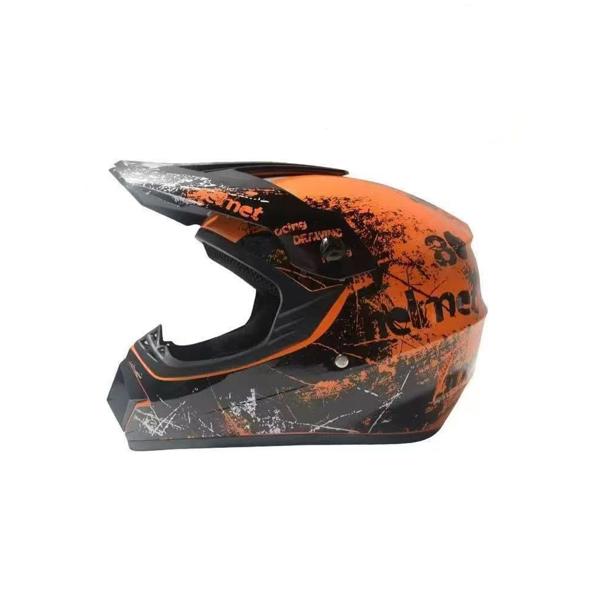 Kids MX Motocross Helmet — Orange